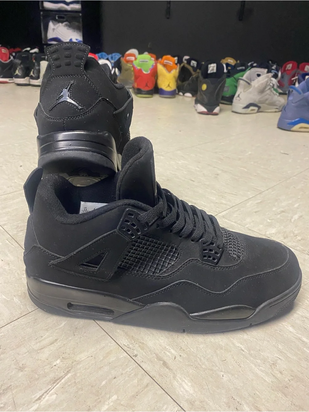 Jordan Retro 4 “Black Cat” Retro Basketball Sneakers